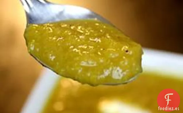 Sopa de Manzana al Curry y Puerro