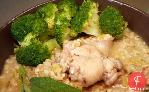 Sopa de Puerro Para Lamer los Dedos Con Salchicha y Cebada