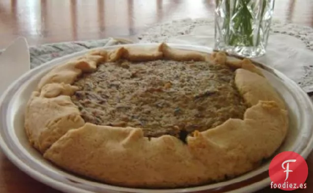 Pastel de Tofu con Champiñones Salados
