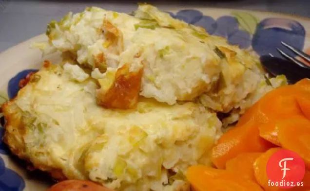 Patatas Con Puerros y Gruyere
