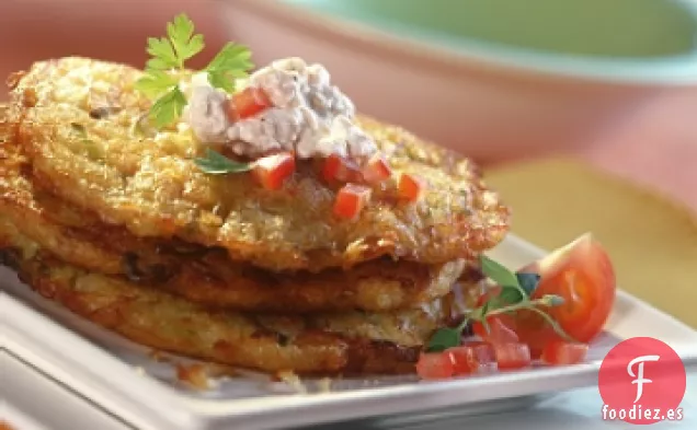 Tortitas de Patata y Puerro