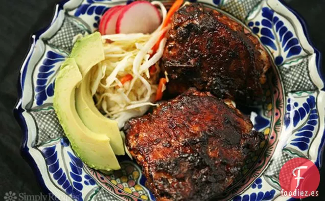 Pollo a la Parrilla Marinado con Chile Rojo