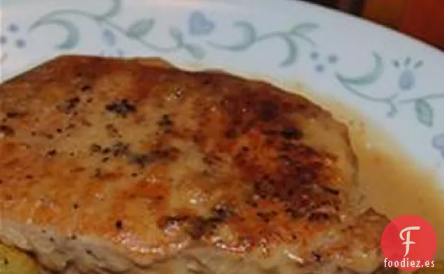 Chuletas en Salsa de Champiñones