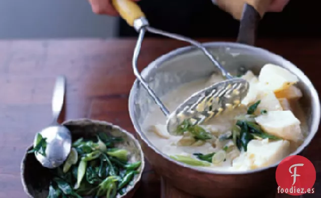 Puré de Papas con Wasabi y Cebolla Verde