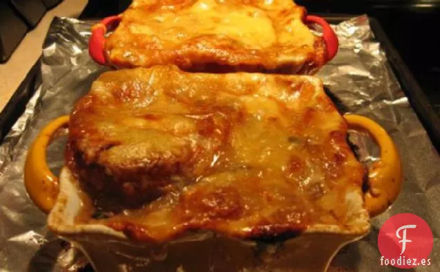 Sopa de Cebolla de Jacques Pepin Gratinada