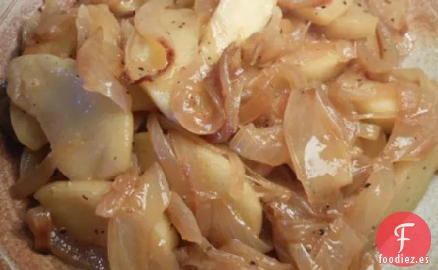 Manzana y Cebolla para Servir con Carne de Cerdo
