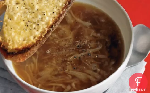 Sopa Rápida de Cebolla Francesa