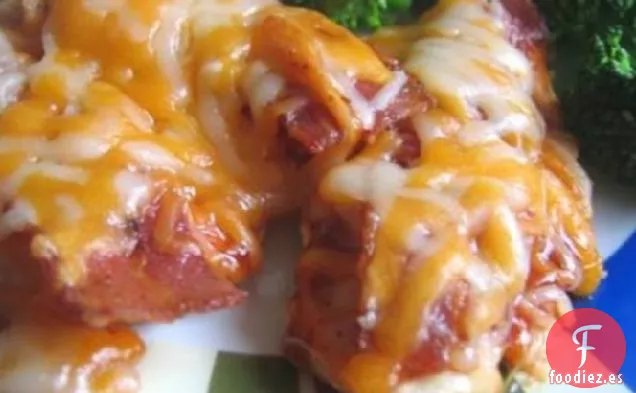 ¡Pechugas De Pollo con Barra De Queso Cheddar!!!