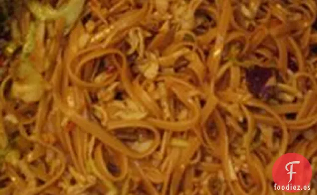 Linguini con Anacardos y Cebolletas