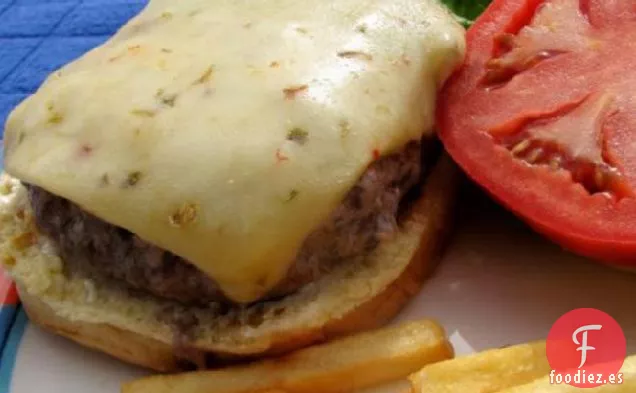 Hamburguesas a la Parrilla de Cebolla Tan Simples