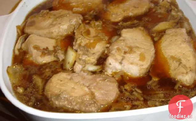 Tan Fácil Que Es Vergonzoso Crock Pot Chuletas de Cebolla