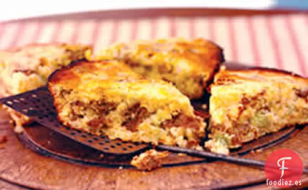 Hornear Pan de Maíz de Salchicha