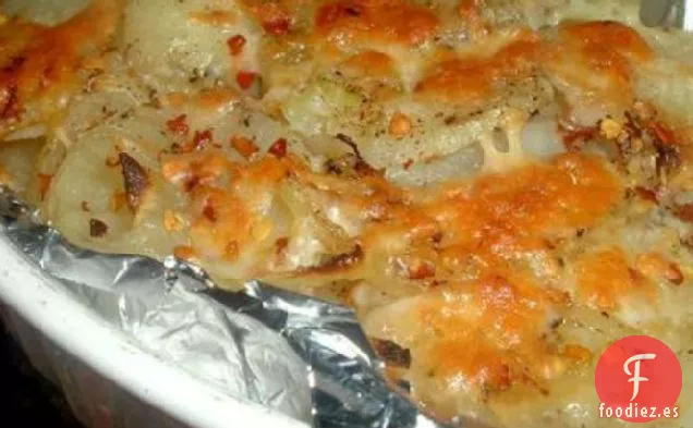 Pastel de Patatas y Cebolla al Horno