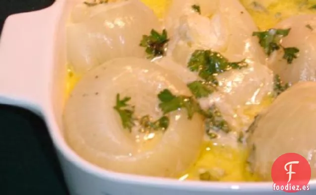 Cebollas Al Horno Con Crema Agria