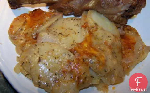 Patatas y Cebollas Festoneadas