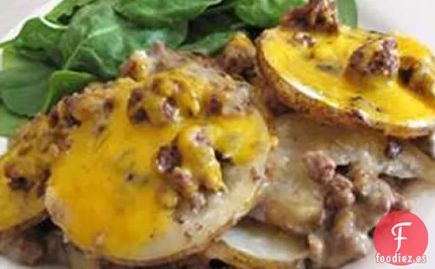 Cazuela de Patatas para Hamburguesas