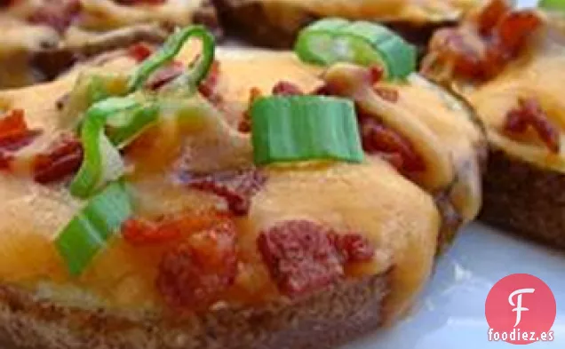 Rodajas de Patata con Queso y Tocino