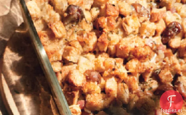 Relleno de Trigo Integral con Panceta, Castañas y Parmesano