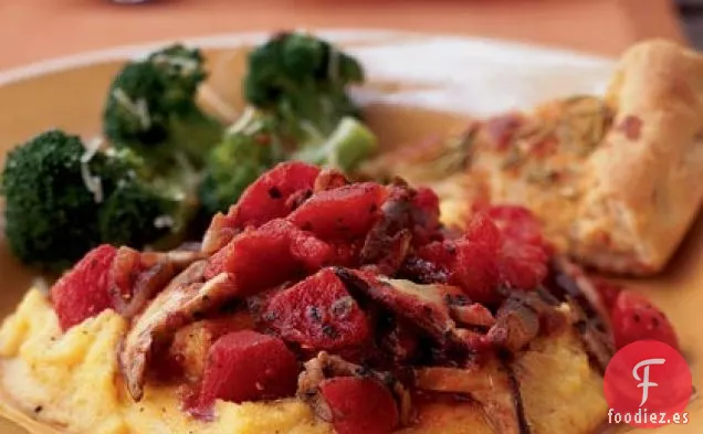 Polenta con Salsa Shiitake de Tomate