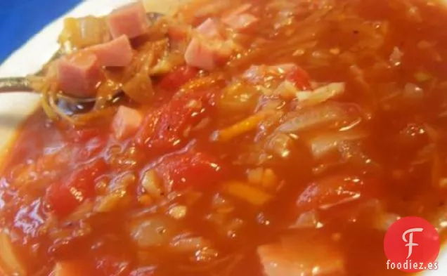 Sopa de Jamón con Tomate