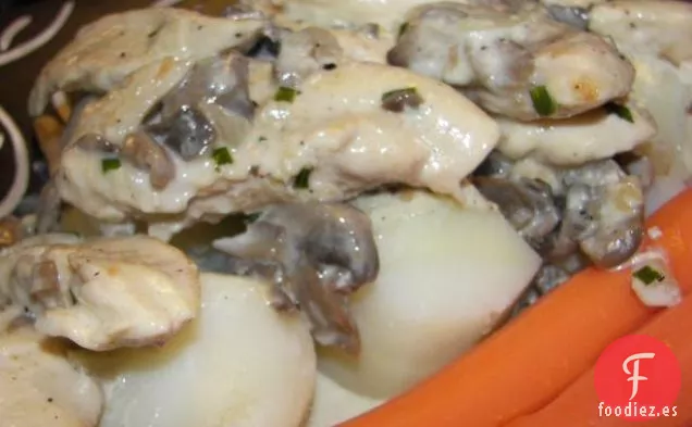 Geschnetzeltes (Pollo en Salsa de Crema)