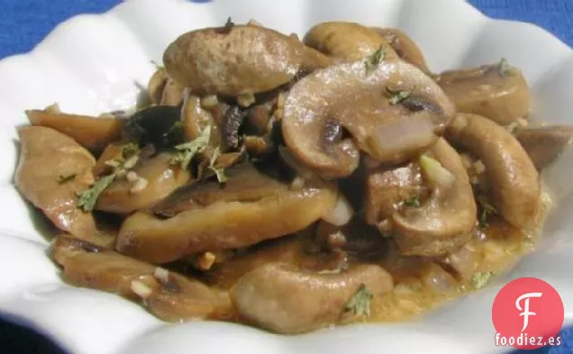 Setas Salteadas con Jerez de Nif