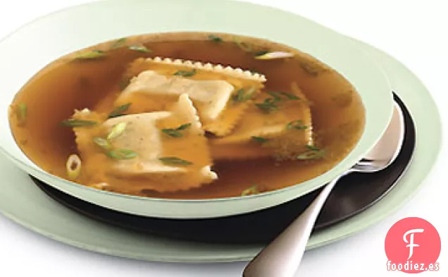 Ravioles de Setas Silvestres en Caldo de Porcini