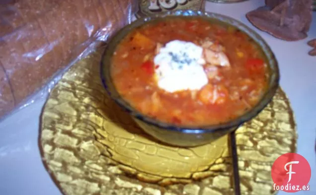 Sopa de Pollo y Batata
