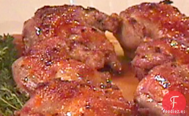 Pichón Asado de Esteban con Confit de Naranja de Sevilla