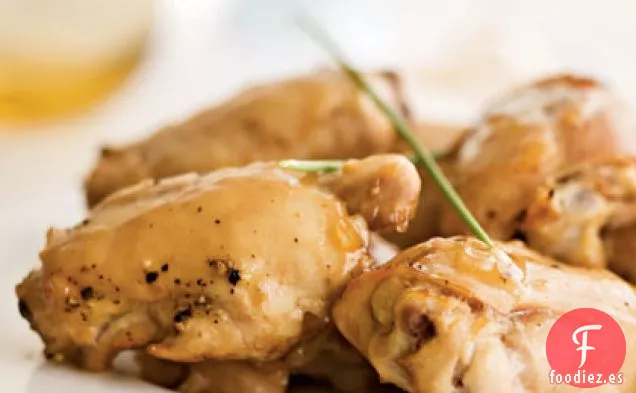 Muslos de Pollo Asados Con Granada y Miel