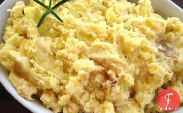 Puré de Patatas Con Ajo Asado y Chalotes