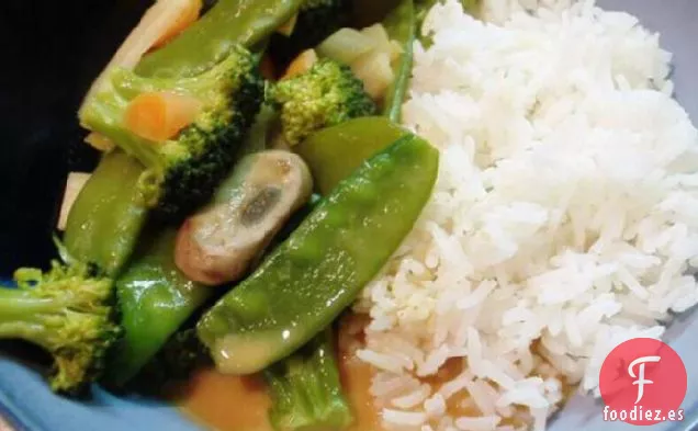 Curry Rojo Tailandés Con Verduras