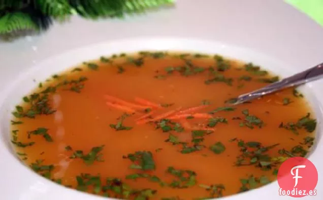 Sopa de Zanahoria y Cilantro al Curry