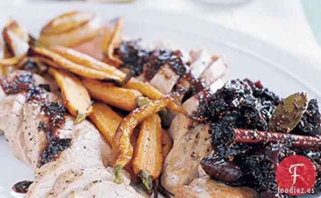 Lomo de Cerdo Asado con Chutney de Higos