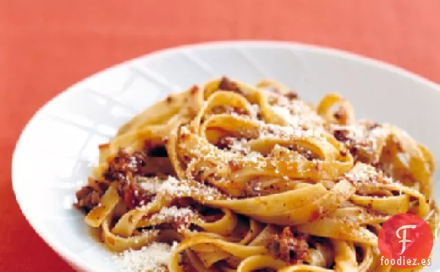Pasta y Salsa de Carne Italiana Fácil