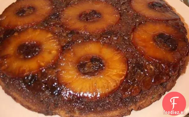 Pastel de Zanahoria con Pasas Al Revés