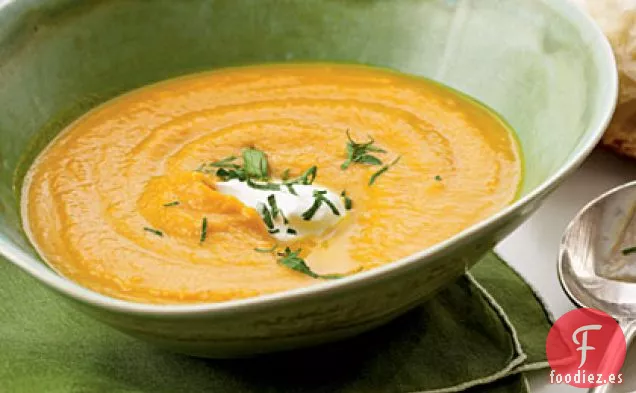Sopa Cremosa de Zanahoria y Batata