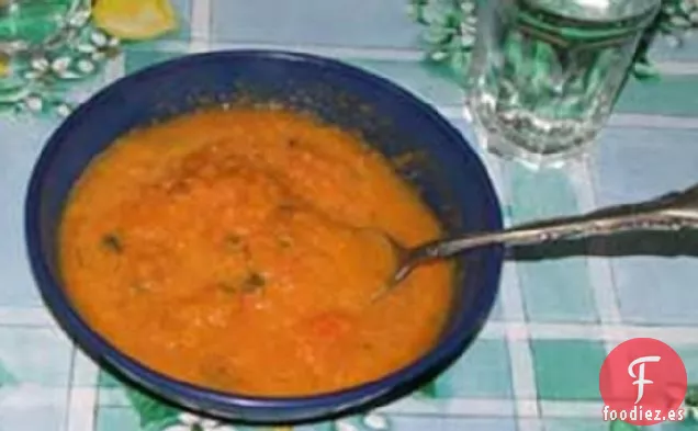Sopa de Invierno de Zanahoria y Cilantro