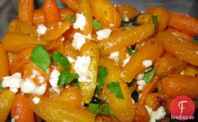 Zanahorias Asadas Con Queso Feta