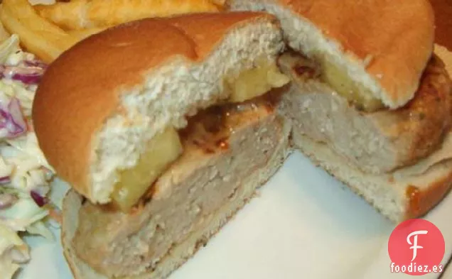 Hamburguesas de Pavo Hawaiano