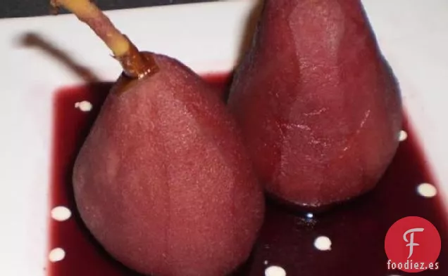 Peras al Horno de Shakespeare en Vino Tinto