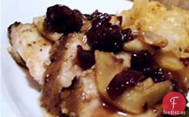 Medallones de Cerdo Marinados con Compota de Manzana y Jengibre