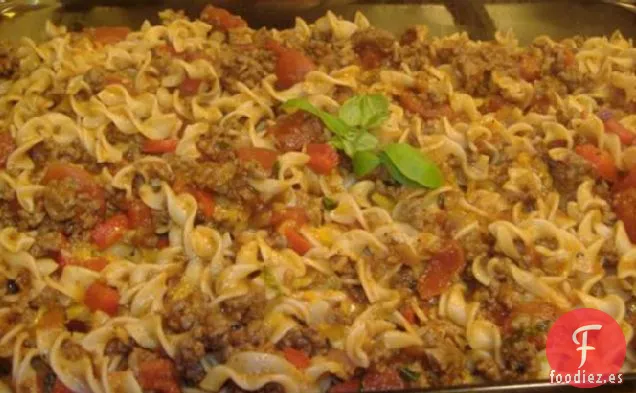 Hornear Fideos de Hamburguesa