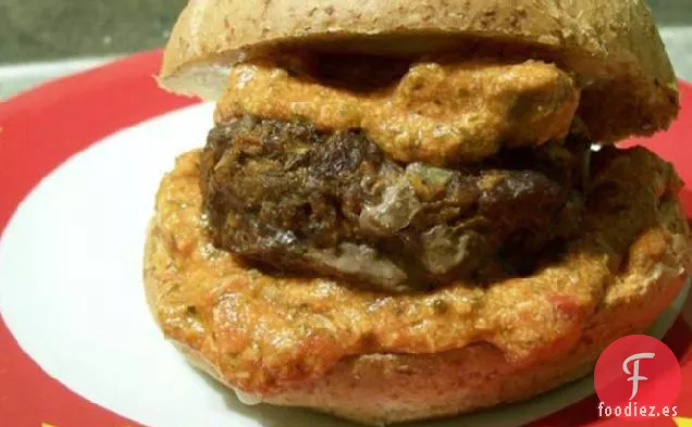 Hamburguesas Picantes con Mozzarella