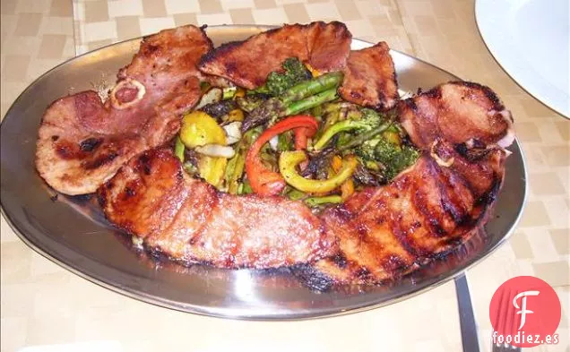 Jamón A La Parrilla Con Glaseado