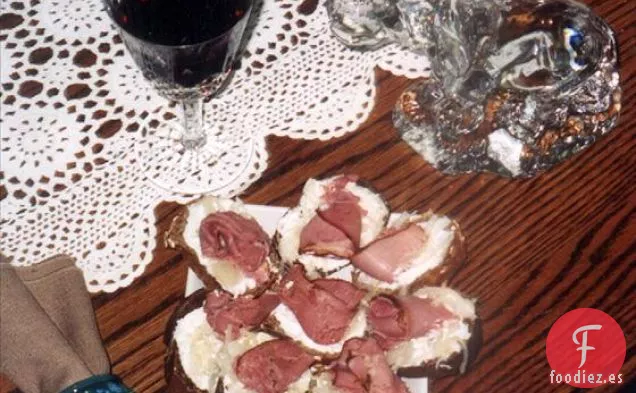 Discos Reuben con Queso de Rábano Picante