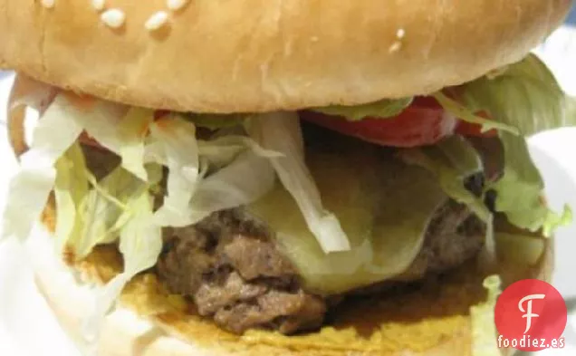 Hamburguesas de Rábano picante y Queso Cheddar