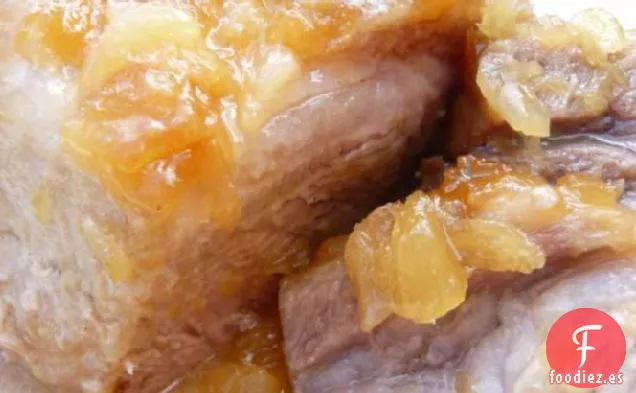 Asado de Cerdo con Piña (Convección-Microondas)