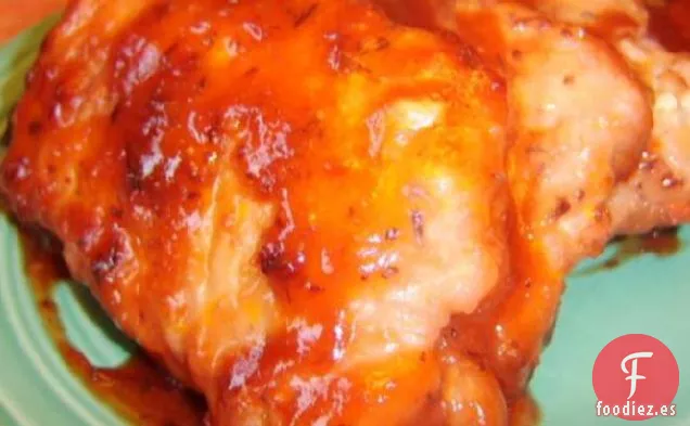 Chuletas De Cerdo Con Salsa De Rábano Picante De Arándano