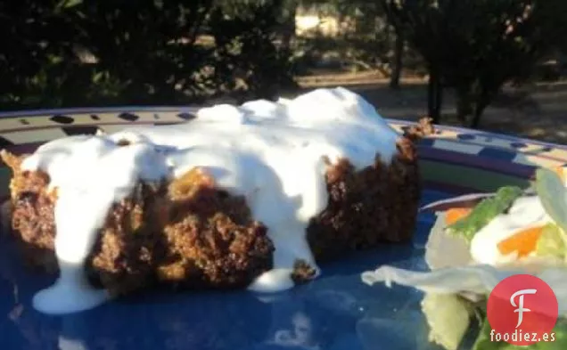 Pastel De Carne De Rábano Picante Con Cebolla Caramelizada